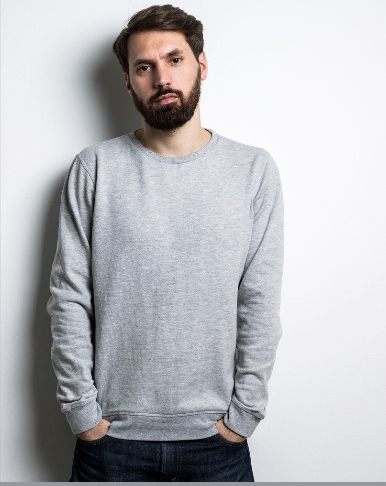Men's Grey Crewneck Sweatshirt