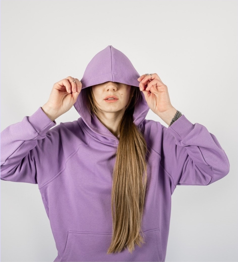 Purple Hooded Sweatshirt