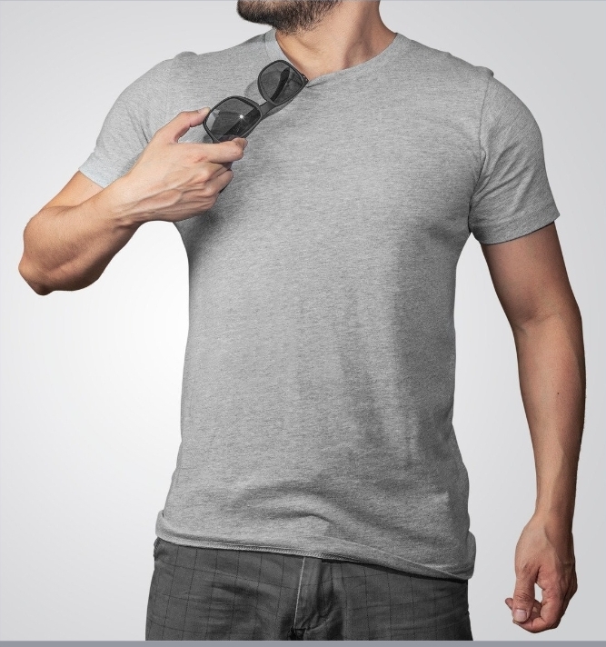 Men's Basic Grey T-Shirt