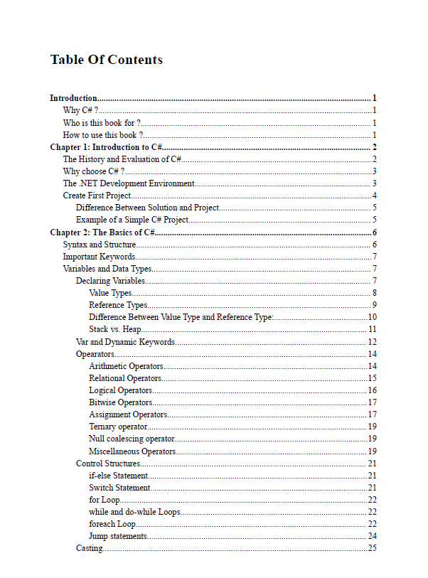 Comprehensive Guide To Advanced Programming with C#