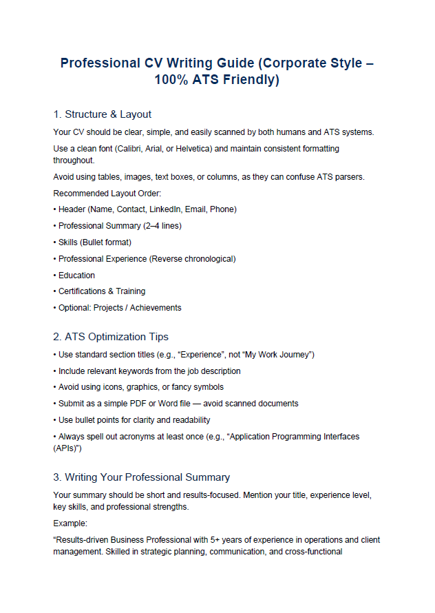 CV Templates