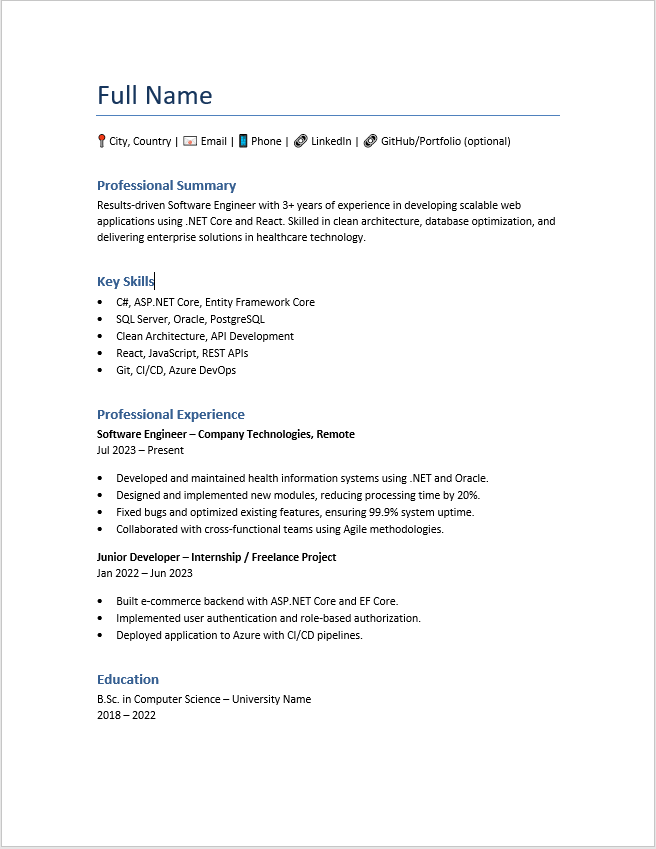 CV Templates
