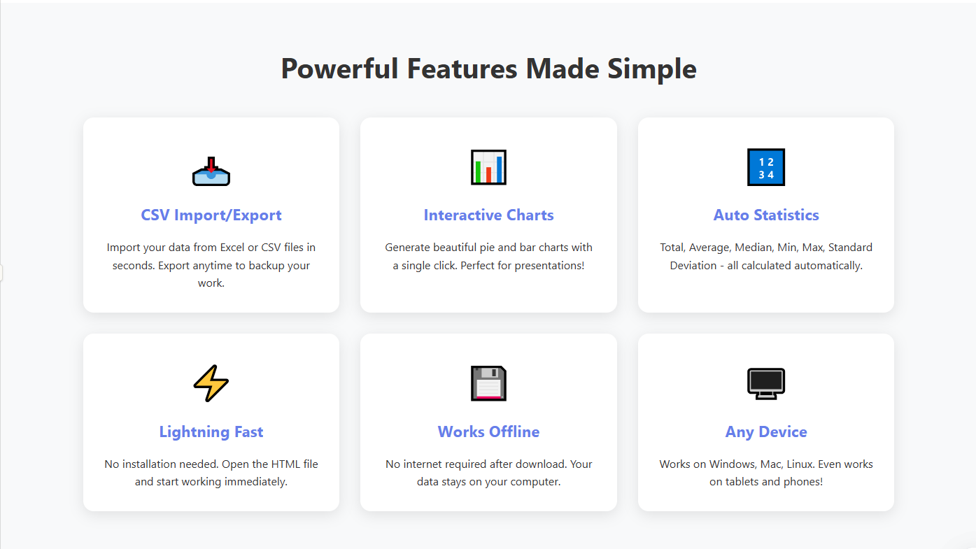 QuickStats Excel Dashboard - Data Analysis & Visualization Tool