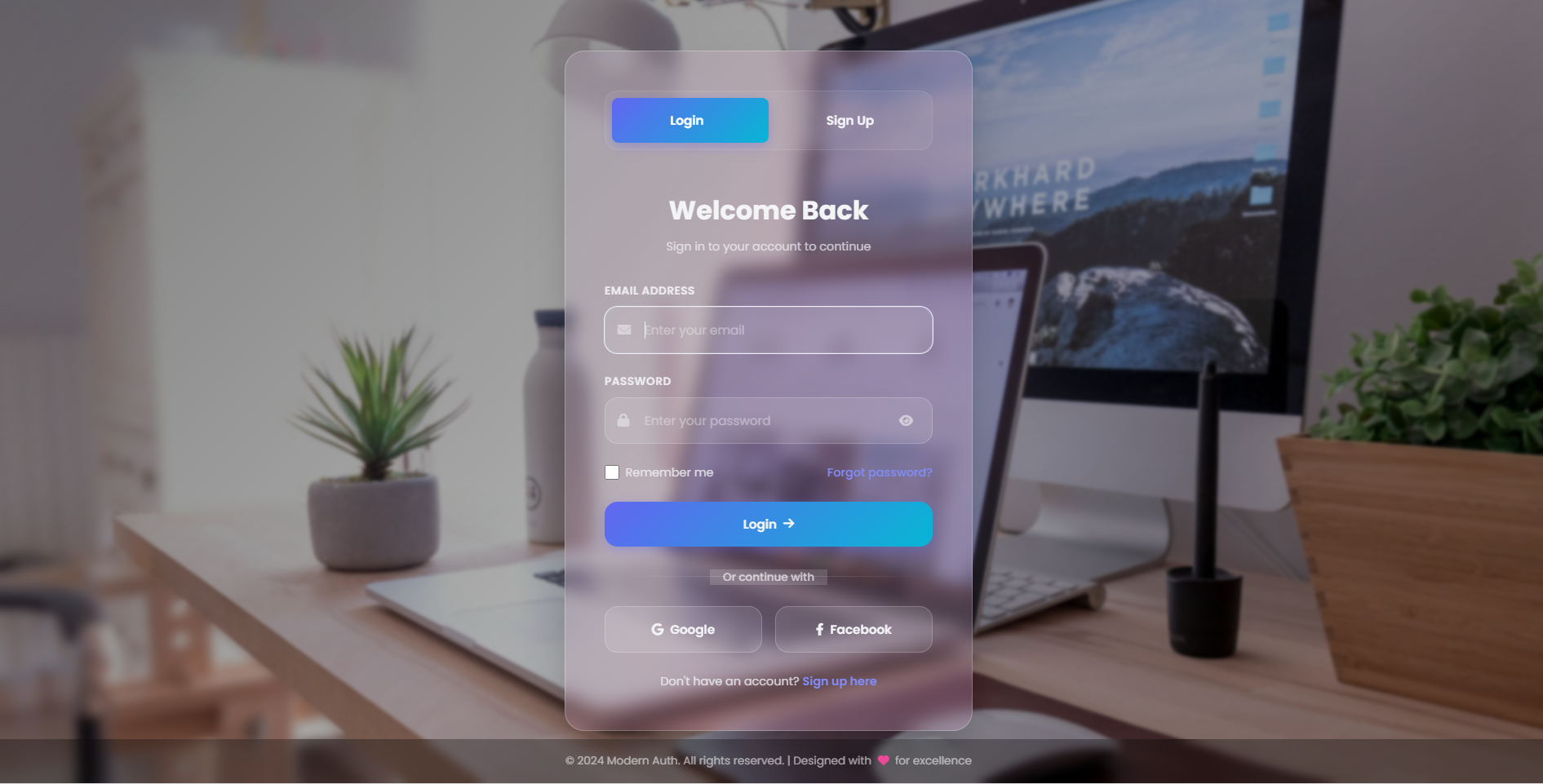 Modern Login & Sign-Up Page Templates (HTML, CSS, JS) – 3 Creative Ready-to-Use Designs