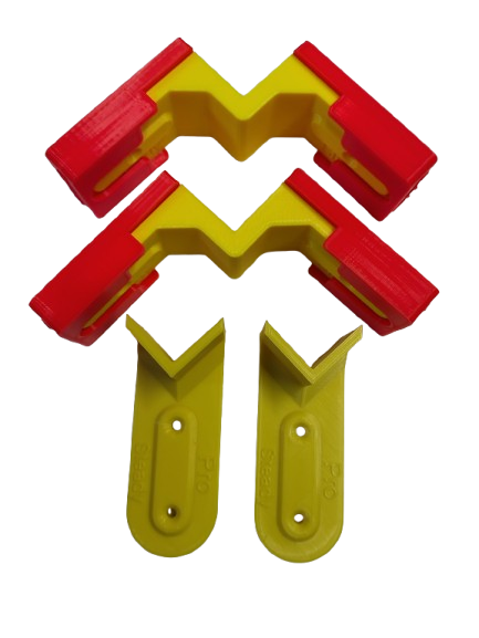 Internal corner profile clamp set