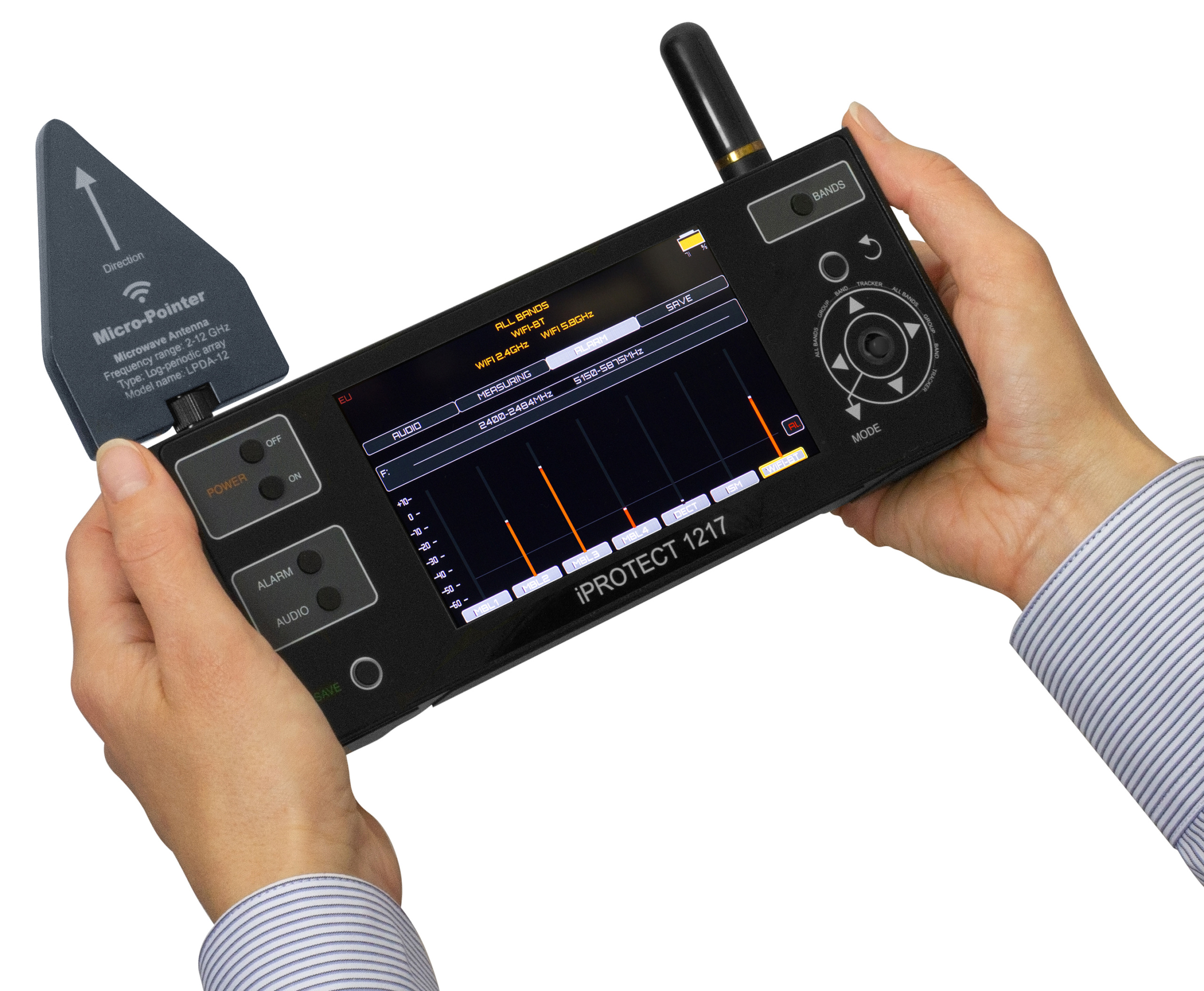 Детектор мобільних та безпровідних сигналів iProtect 1217
