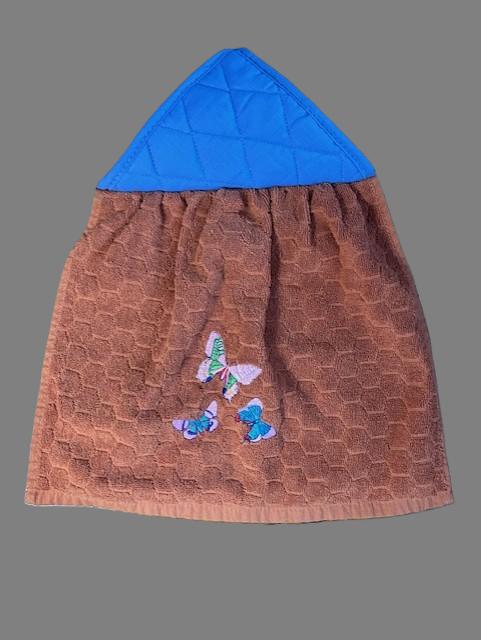 Butterfly Embroidered Hanging Towel