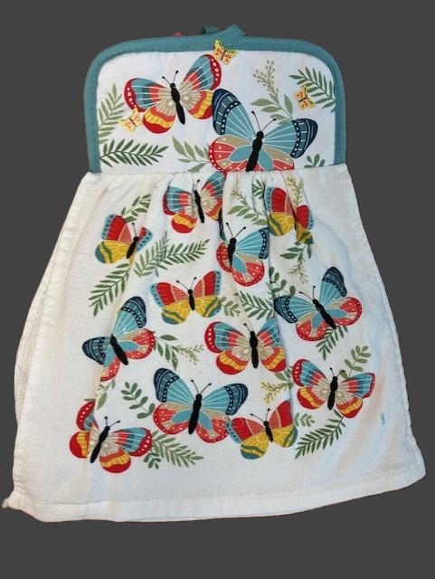 Butterfly Hanging Kitchen Towel  