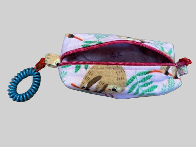 Sloth Print Zipper Pouch