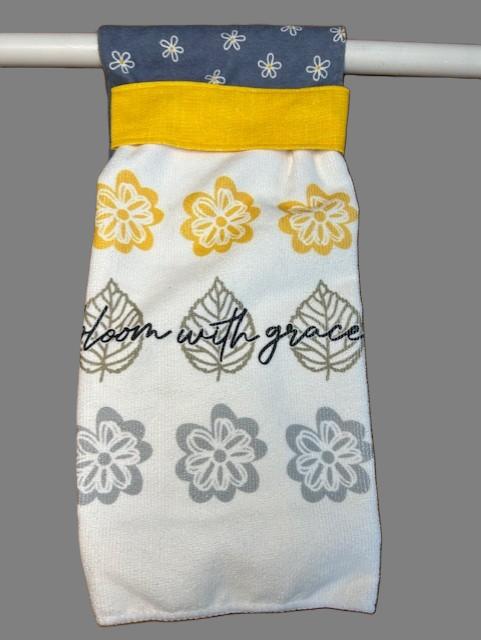 Bloom with Grace Hanging Towel