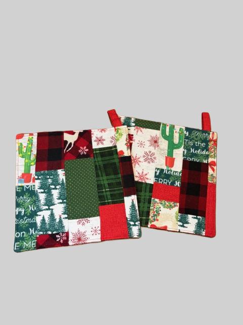 Holiday Patchwork Pot Holders