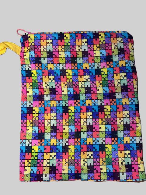 Puzzle Piece water resistant Wet Bag 