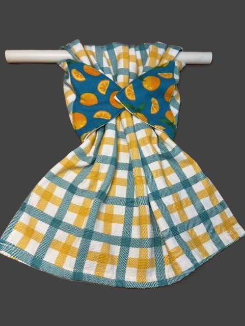 Lemon Pattern Hanging Kitchen Towel