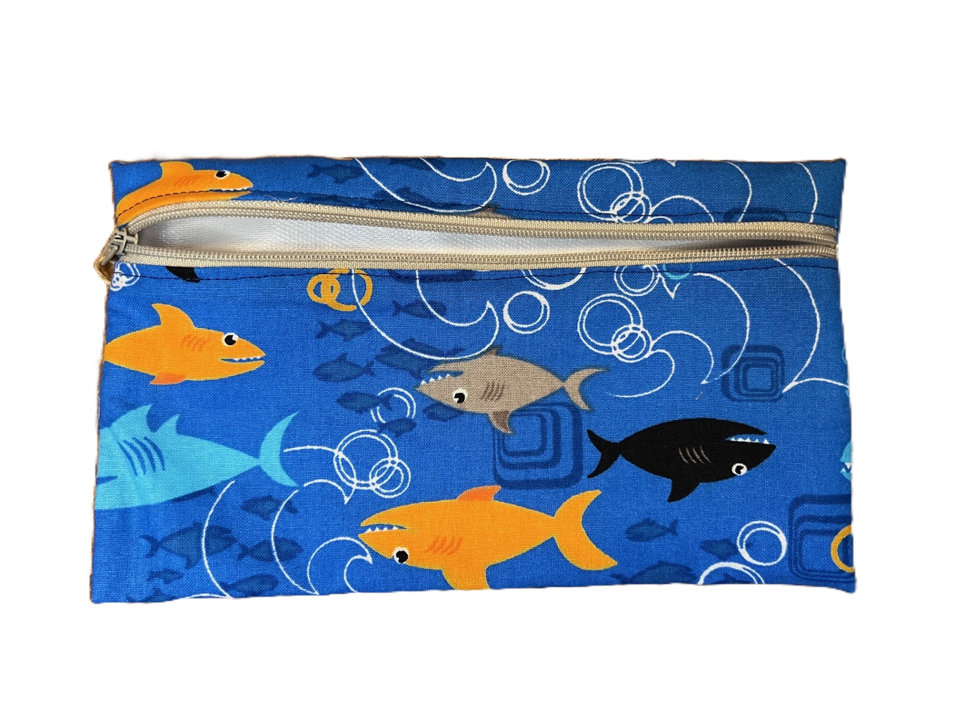 Shark Print Small snack bag pouch