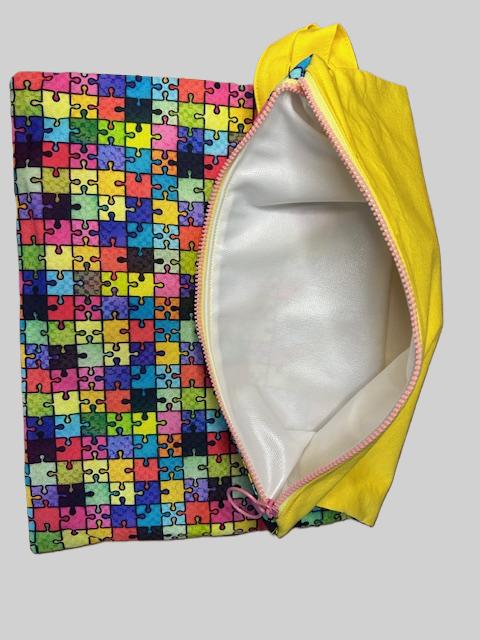 Puzzle Piece water resistant Wet Bag 