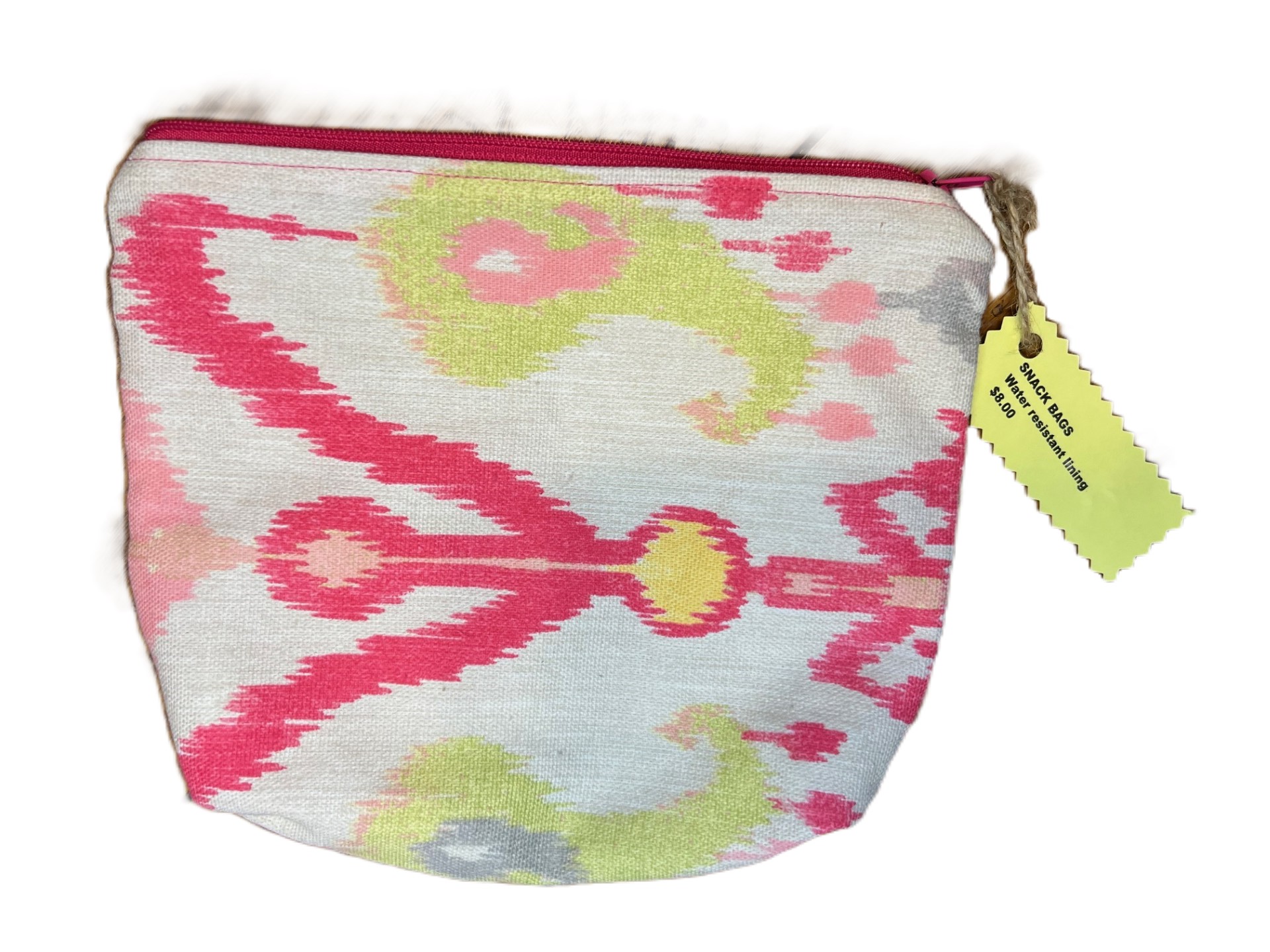 Colorful Ikat Pattern Snack Bag Pouch