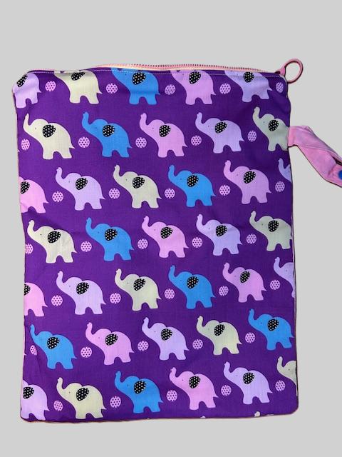 Elephant Print Water Resistant Wet Bag