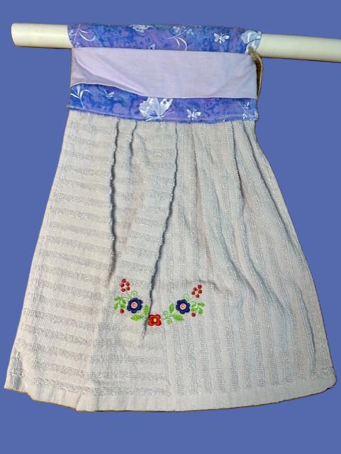Embroidered Hanging Kitchen Towel