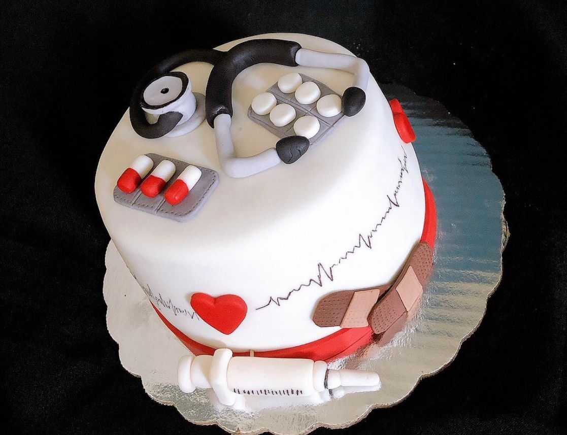 Pastel médico personalizado