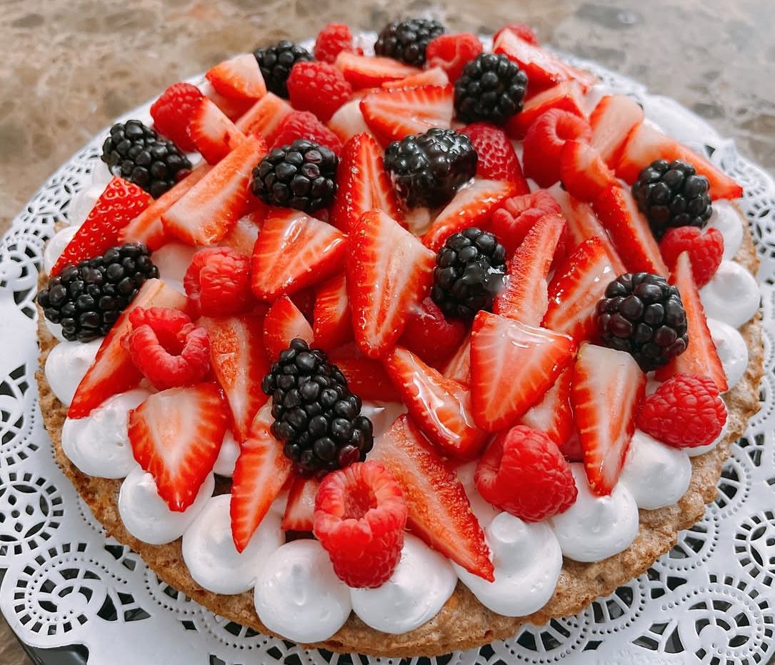 Mostachon  de frutas frescas