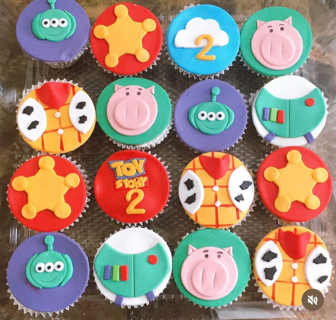 Cupcakes temáticos de Toy Story