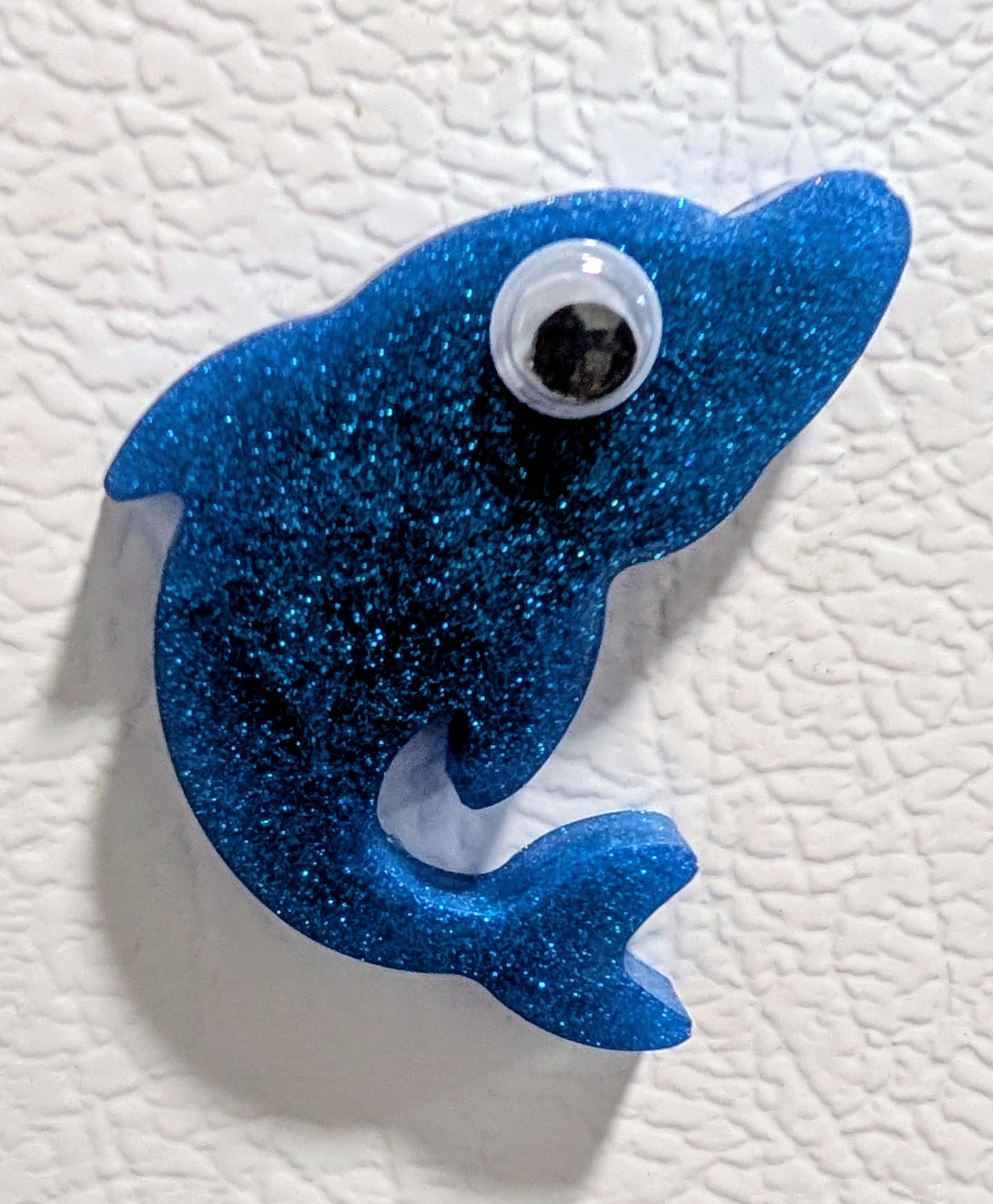 Blue Glitter Dolphin Magnet