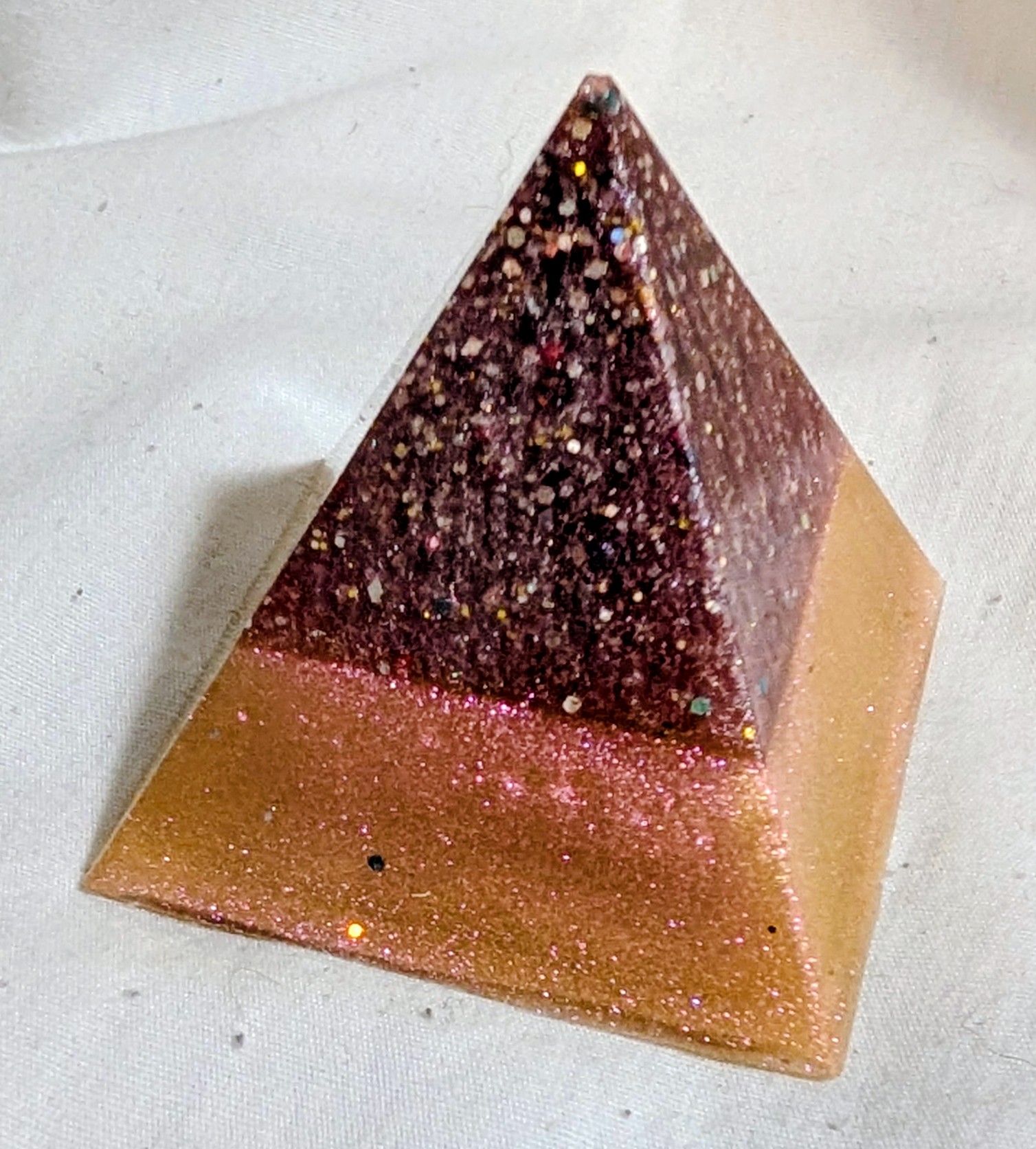 Glitter Pyramid Paperwight