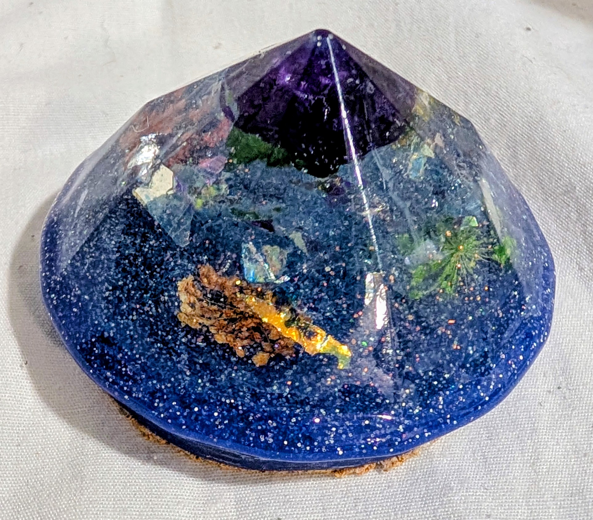 Dried Flower Orgone Pyramid