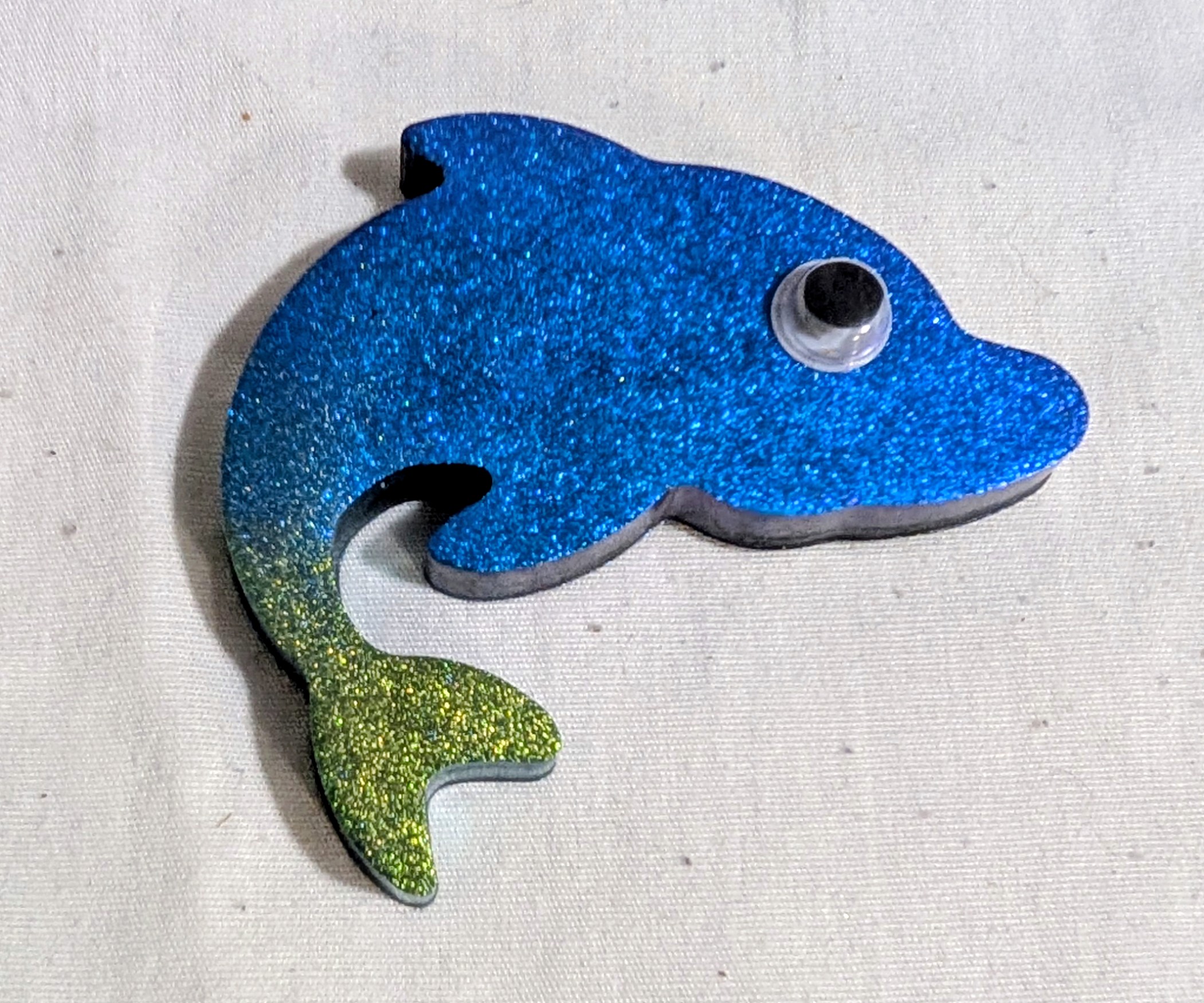 Glitter Dolphin Magnet