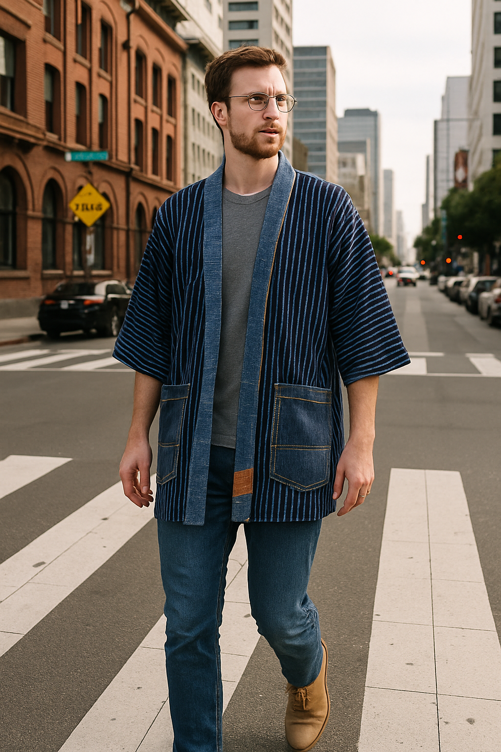 Denim Kimono Jacket