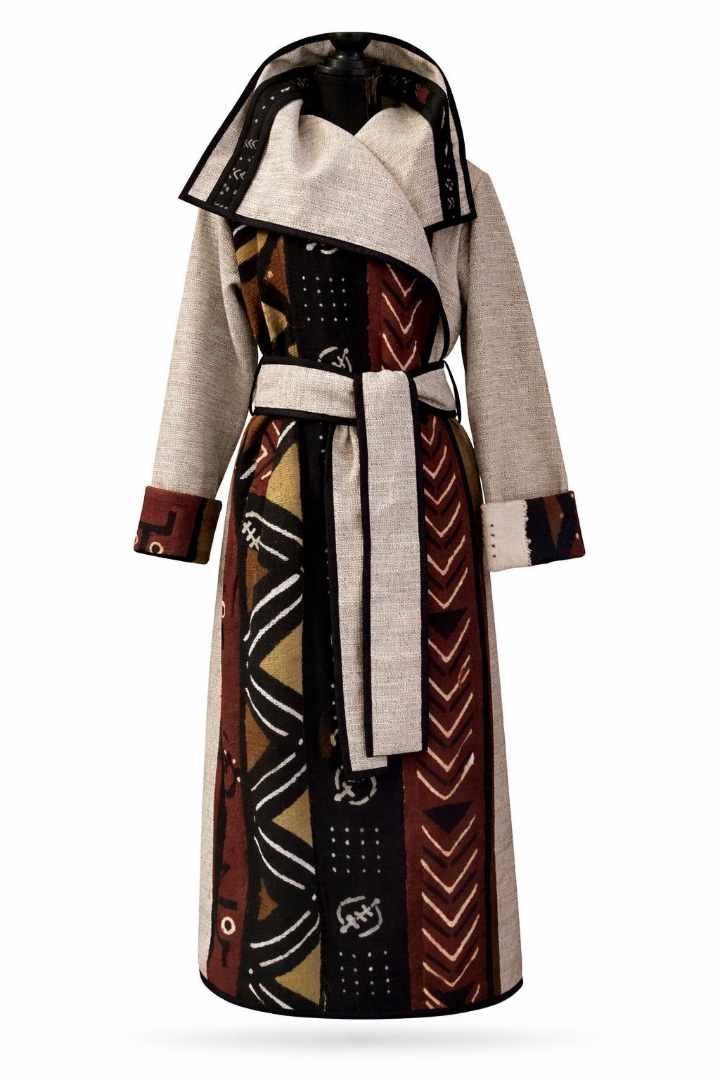  Bogolanfini Patterned Coat