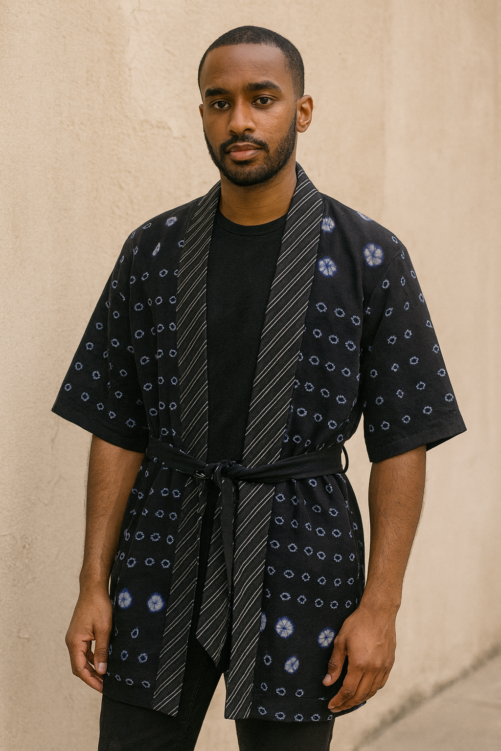 Patterned Kimono Jacket