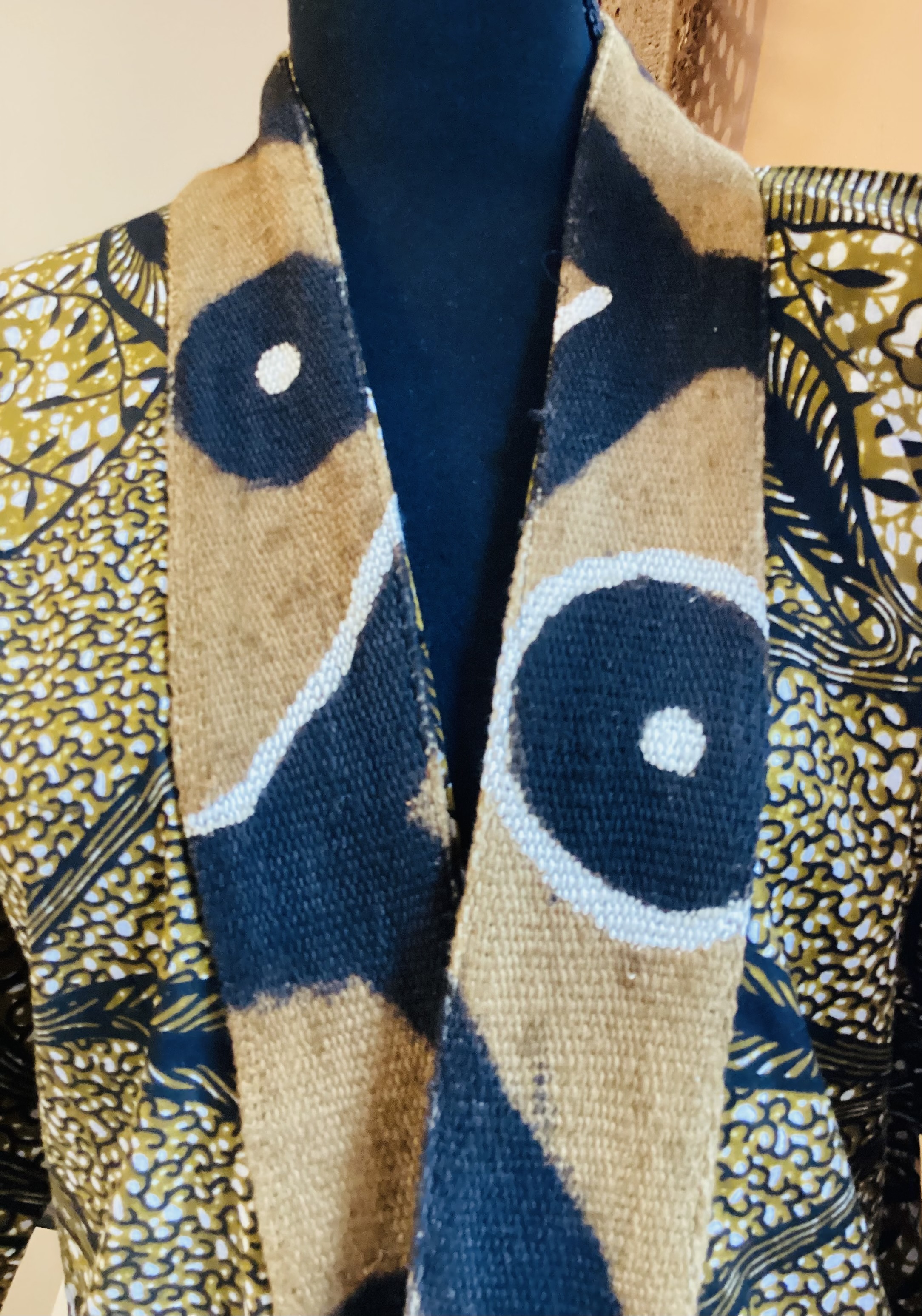 Brown Blossom Kimono - Bogolan Collection