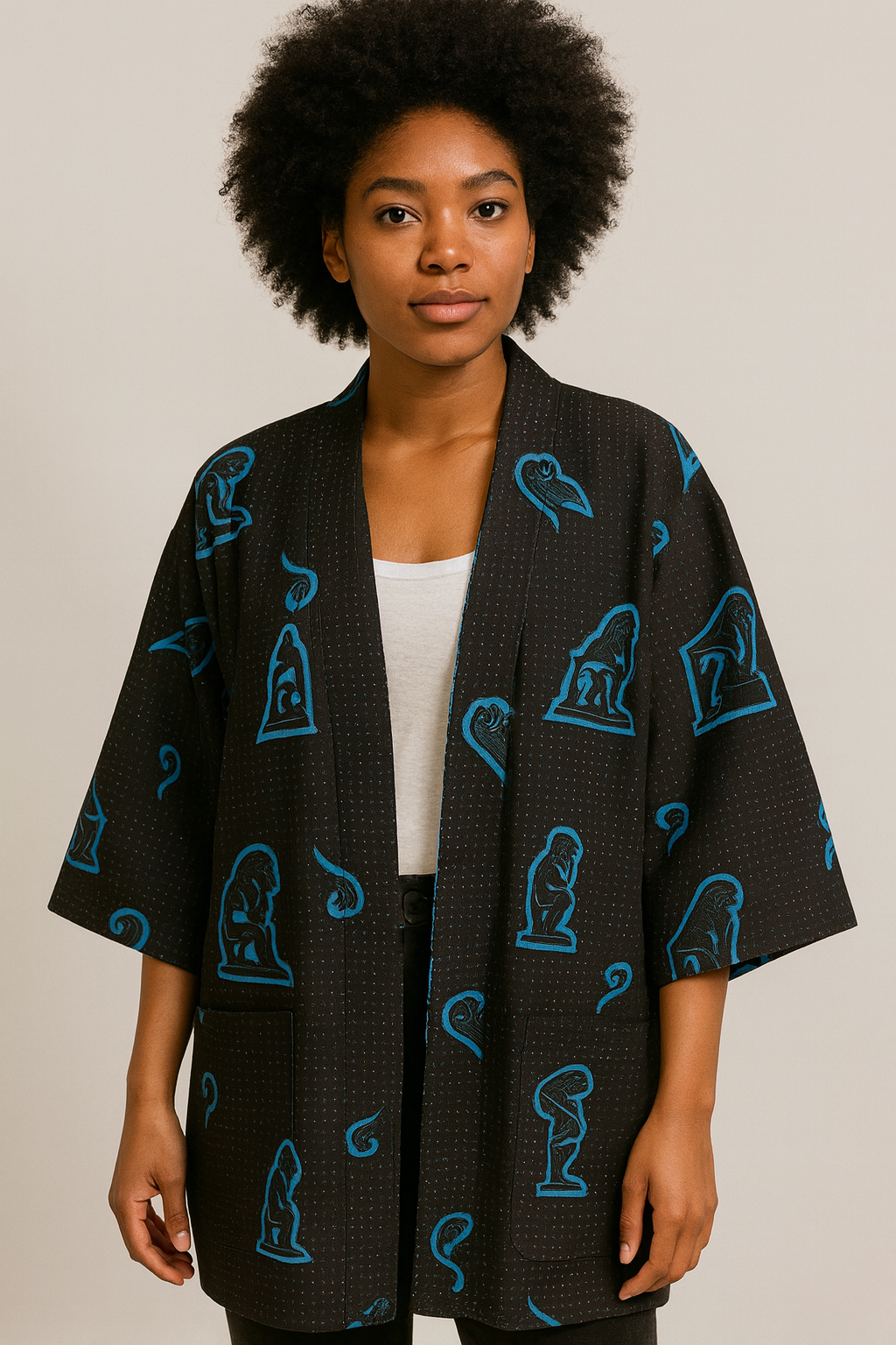 Traditional Pattern Kimono Jacket