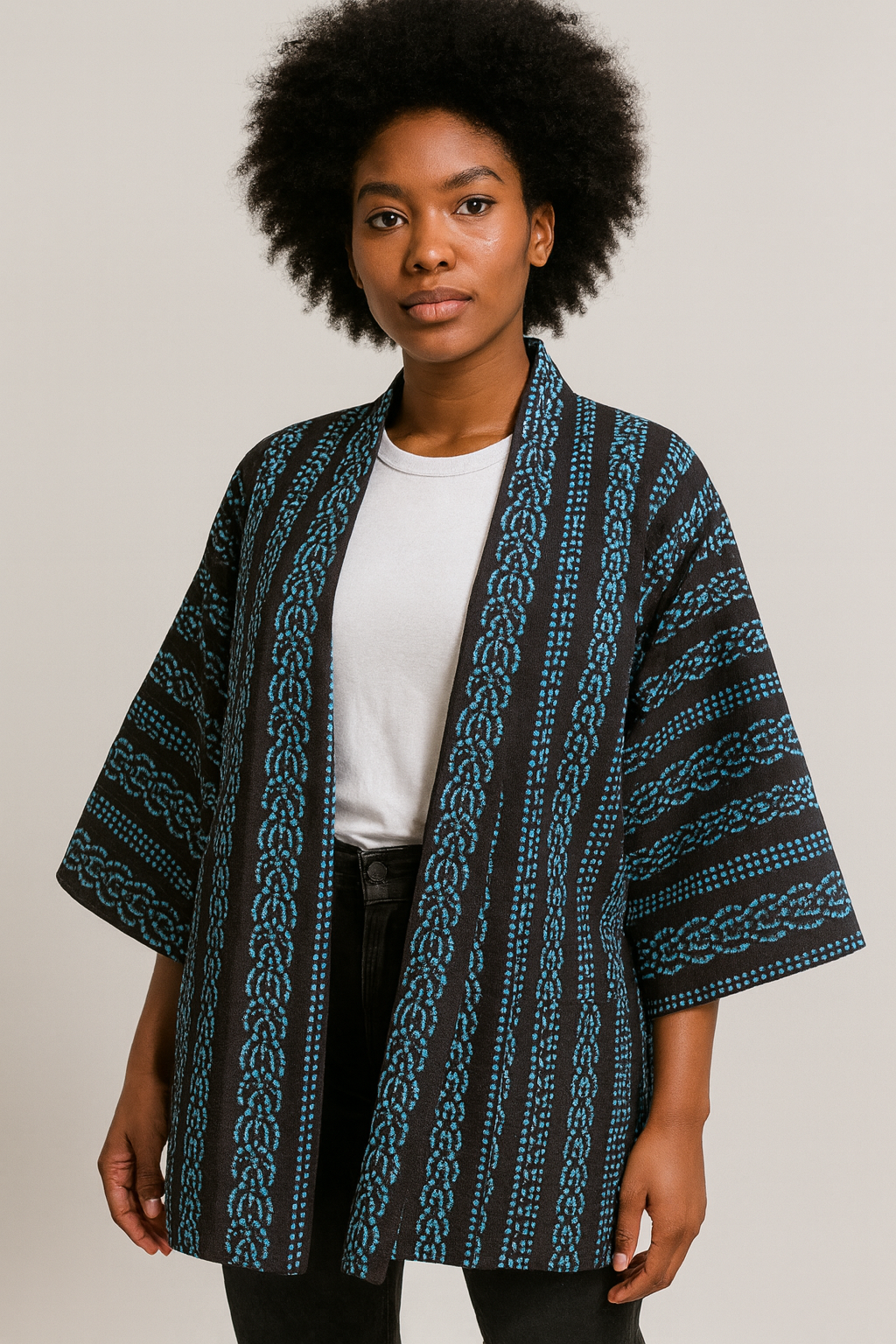 Traditional Pattern Kimono Jacket