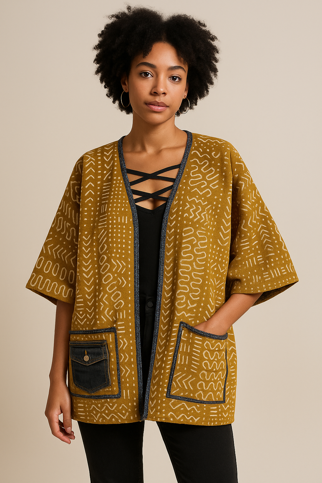 Handcrafted Mud Cloth Jacket