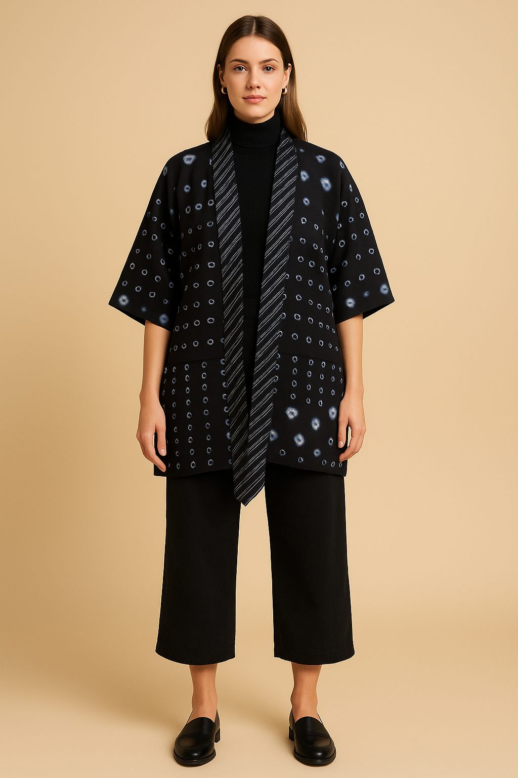 Patterned Kimono Jacket