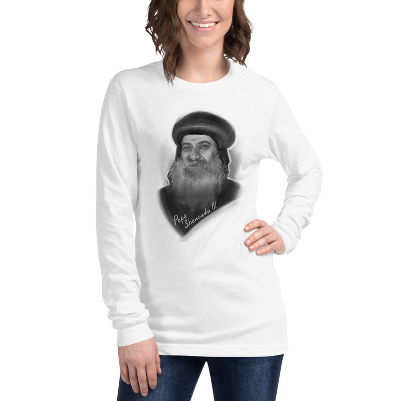 Pope Shenouda III Unisex Long Sleeve Tee