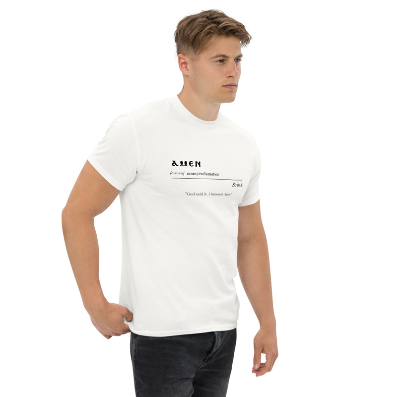 Amen Coptic/Greek Christian T-Shirt – Inspirational Orthodox Gift for Men & Women - Holiday Youth Group Present