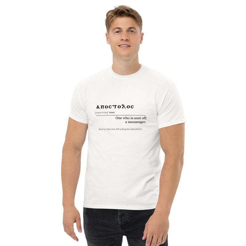 Apostolos Coptic Christian Shirt - Sent by God Still Asking for Directions - Faith Based Gift