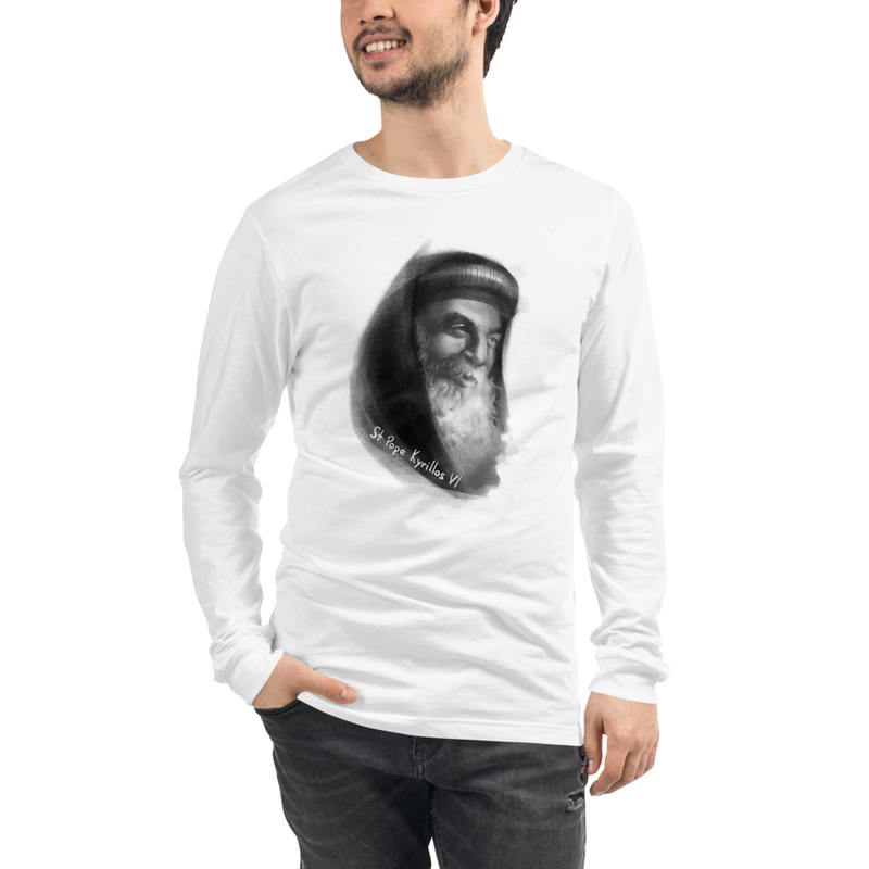 St.Pope Kyrillos VI Unisex Long Sleeve Tee