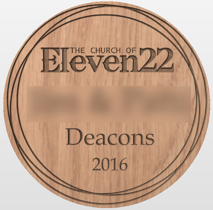 Church  Deacons Wooden Plaque