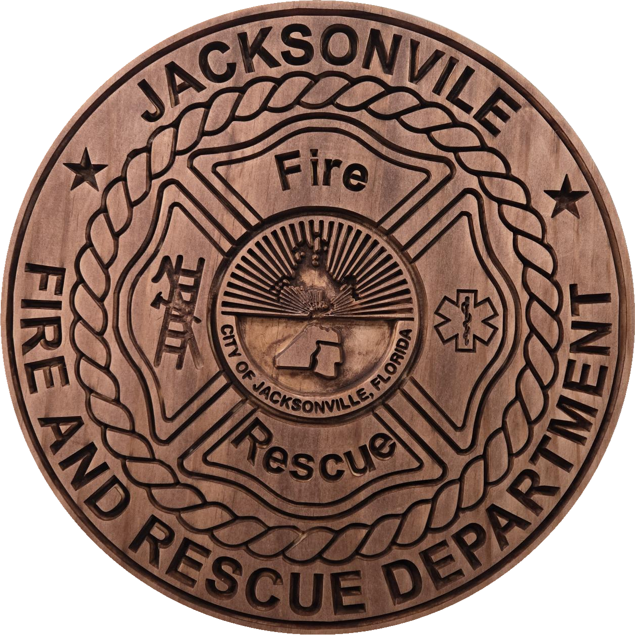 11" Jacksonville Fire and Rescue Department Plaque