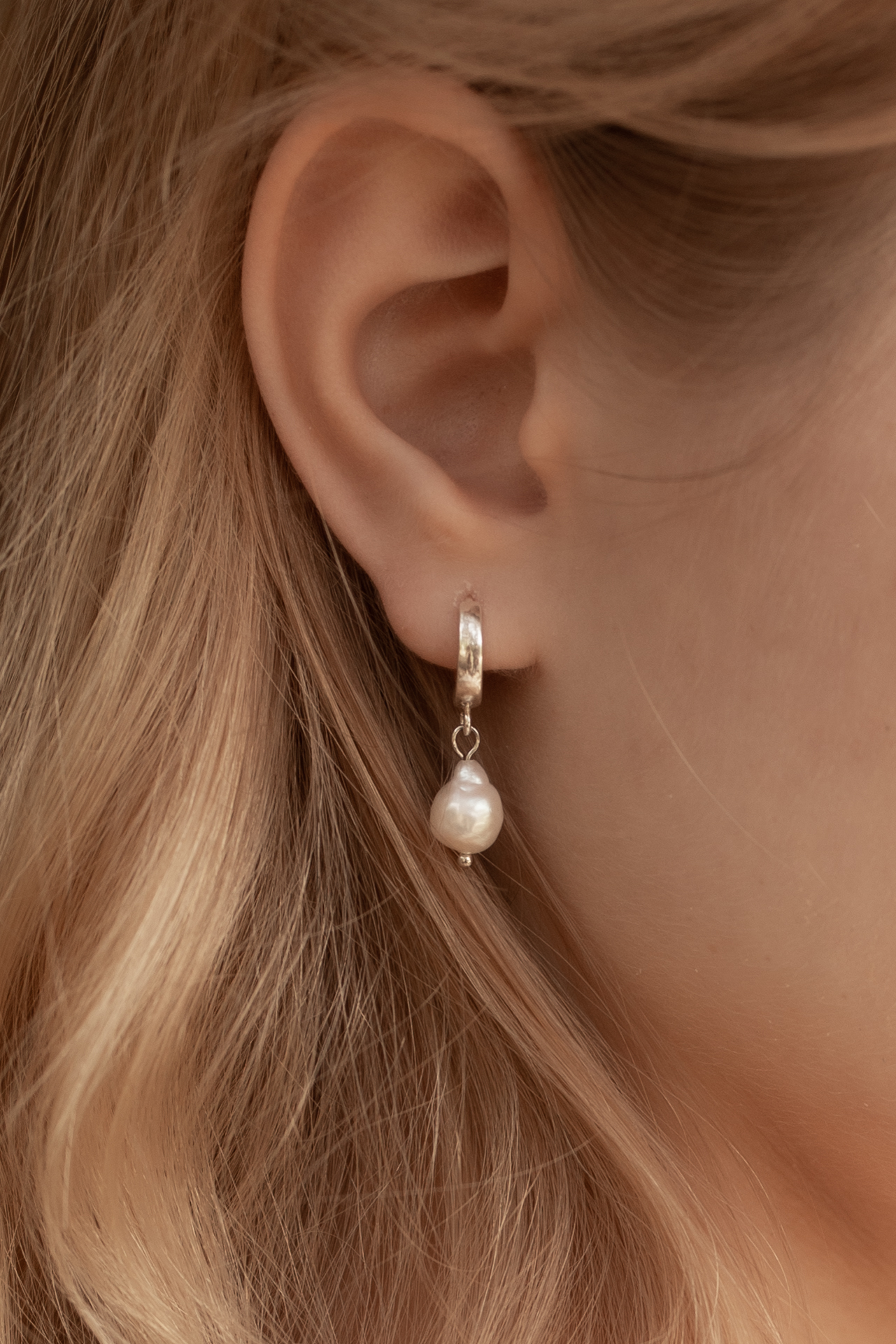 Delicate Pearl Drop Earrings