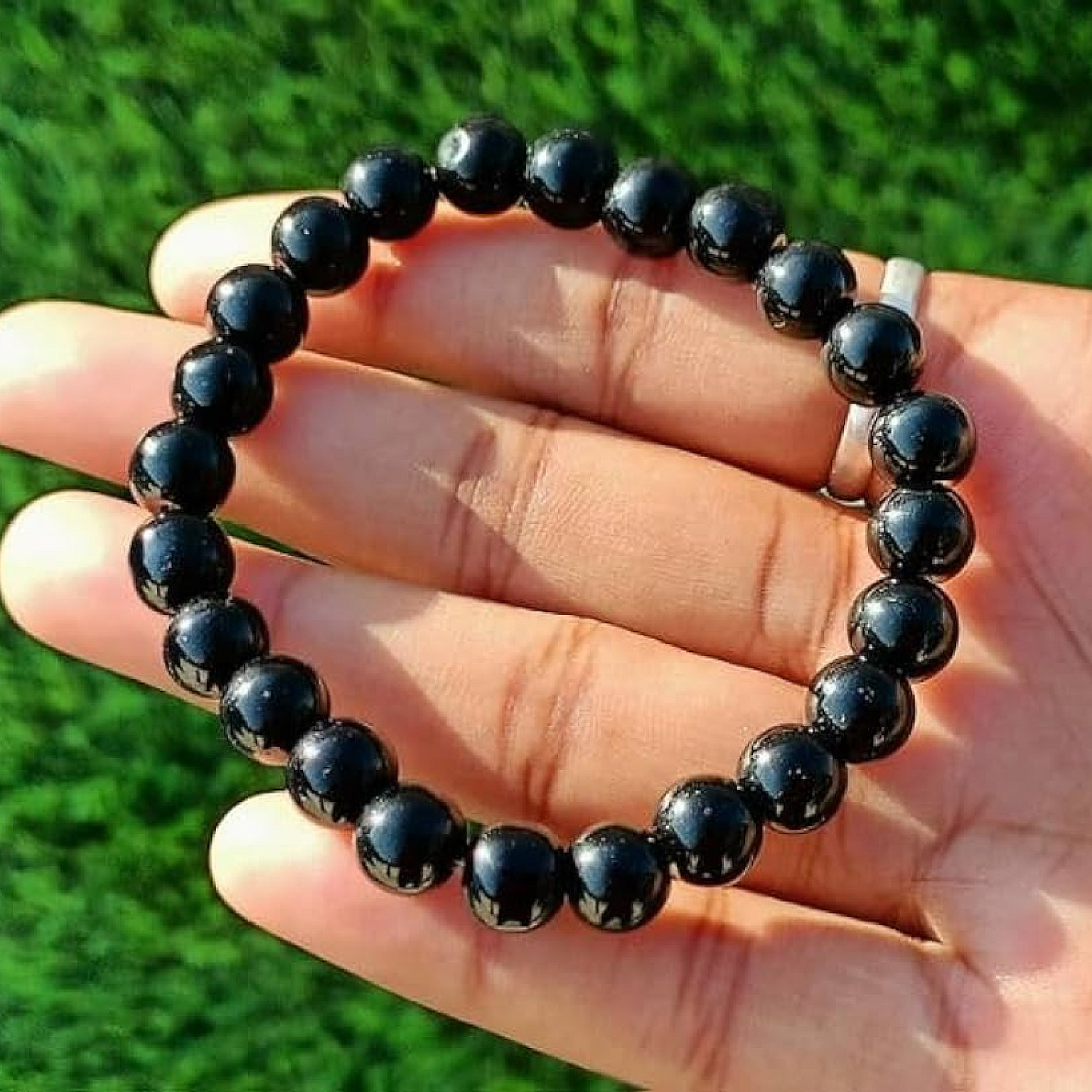 Natural Black Obsidian Bracelet