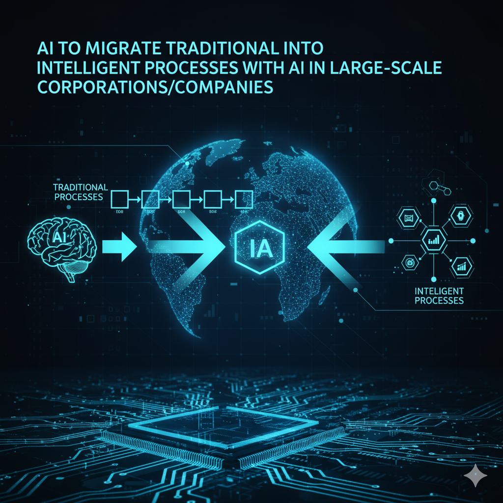 MIGRATE TRADITIONAL INTO INTELLIGENT PROCESSES WITH IA IN LARGE-SCALE CORPORATIONS/COMPANIES
