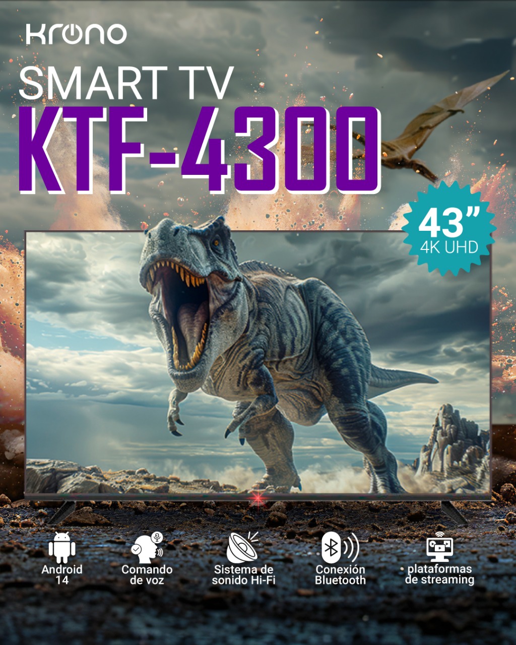 SMART TV 43¨ 4K ANDROID