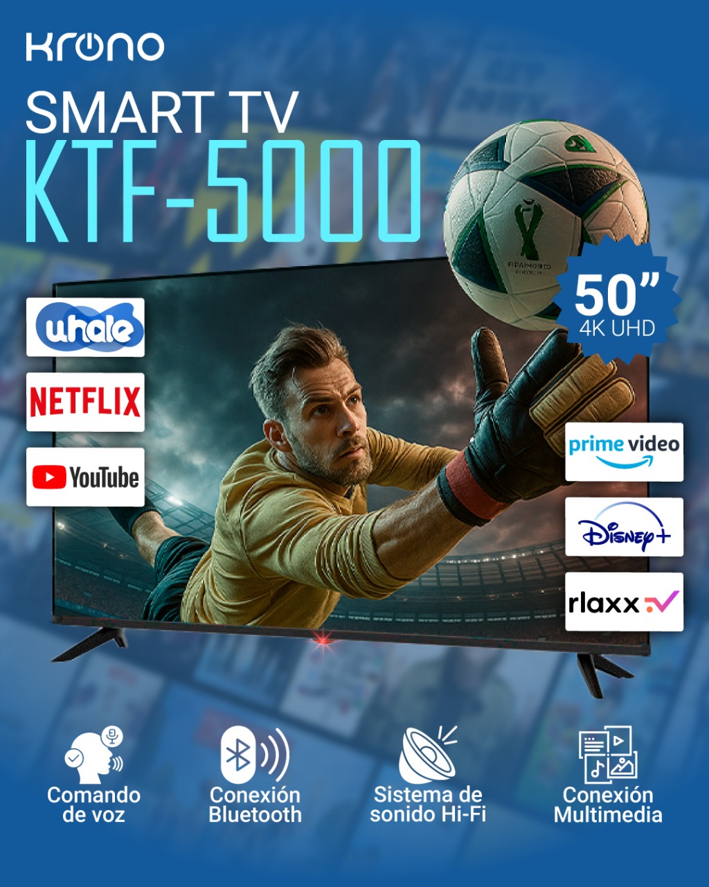 SMART TV 50¨ 4K ANDROID