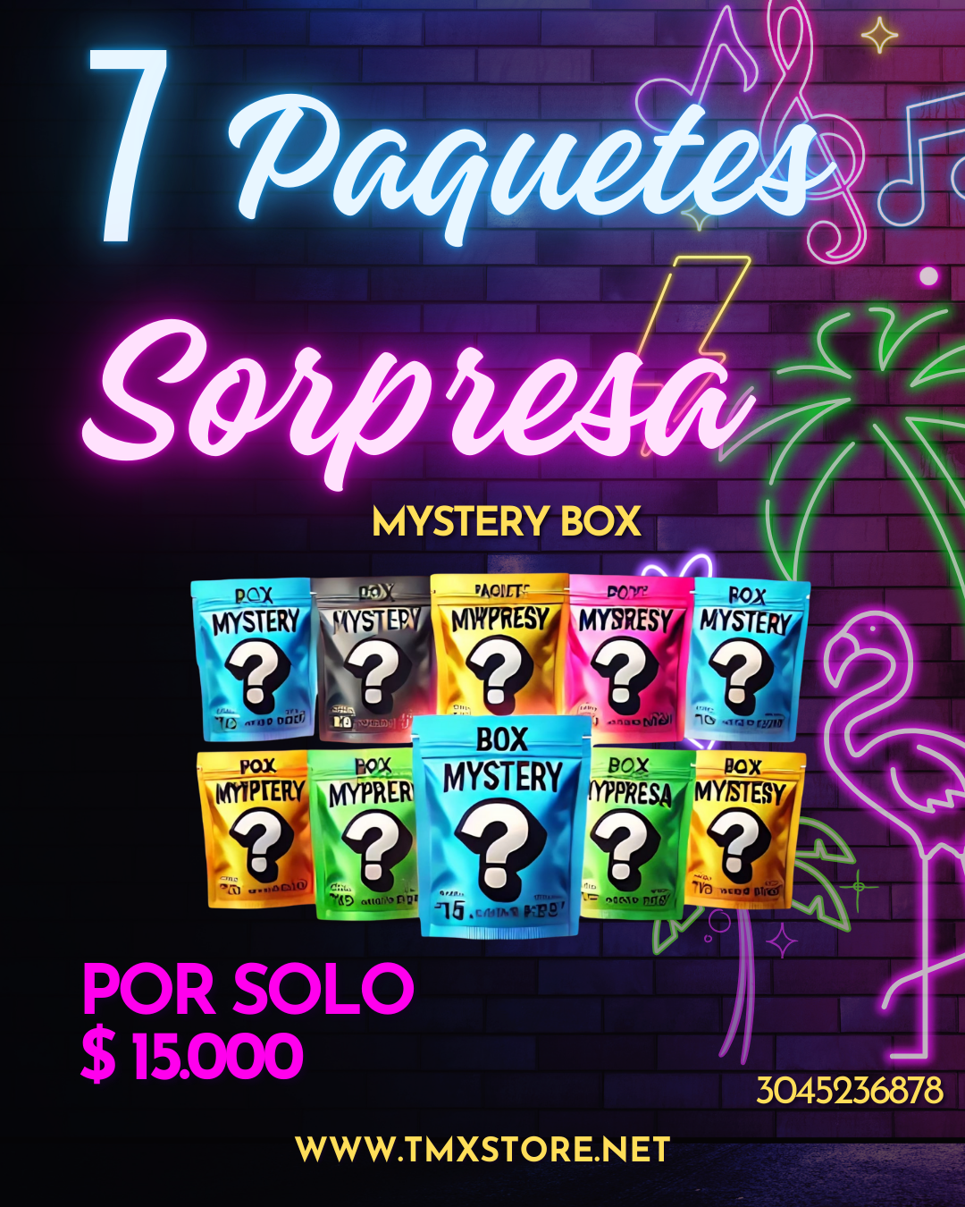 7 PAQUETES SORPRESA