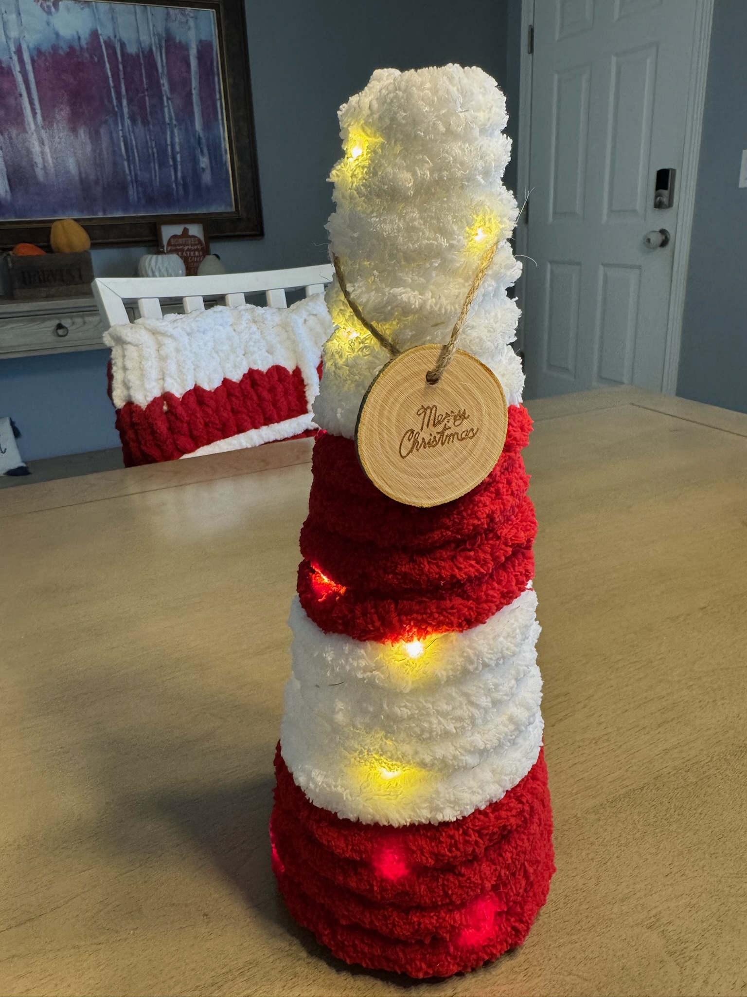 11in Chunky Knit Christmas Tree - Perfect for your holiday decorations